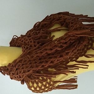 Aldo Brown Scarf Infinity Knitted